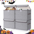Large 22 Quart Linen Fabric Foldable Storage Bin Cube Organizer Basket by Bagnizer