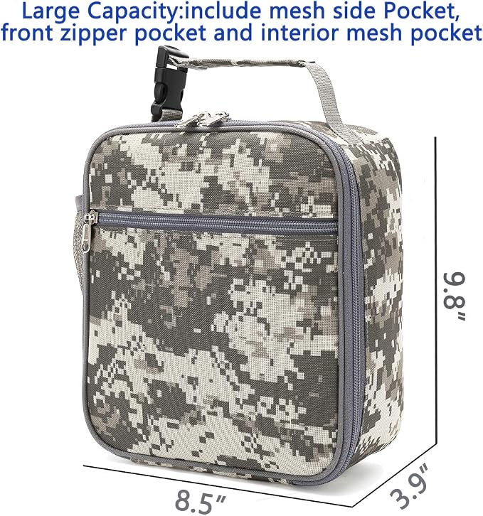 FlowFly Lunch box Insulated Soft Bag Mini Cooler Back to School Thermal Meal - Image 3