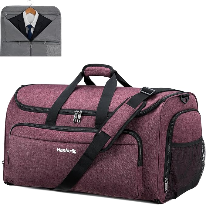 Hanke Carry on Garment Bags for Travel, Convertible Duffle Bag Luggage Bag - Image 2