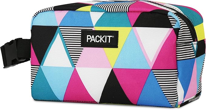 PackIt Freezable Snack Box, Triangle Stripes, Built - Image 2