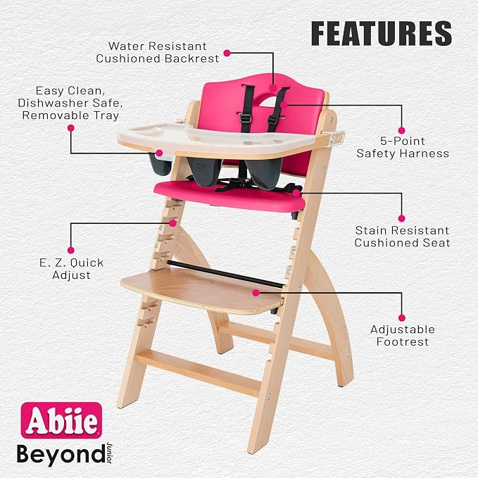 Abiie Beyond Junior Wooden High Chair - Image 2