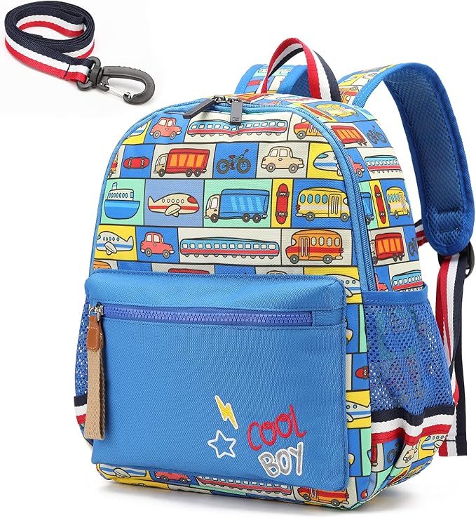 willikiva Cartoon Bus 12 Kindergarten Backpack by willikiva