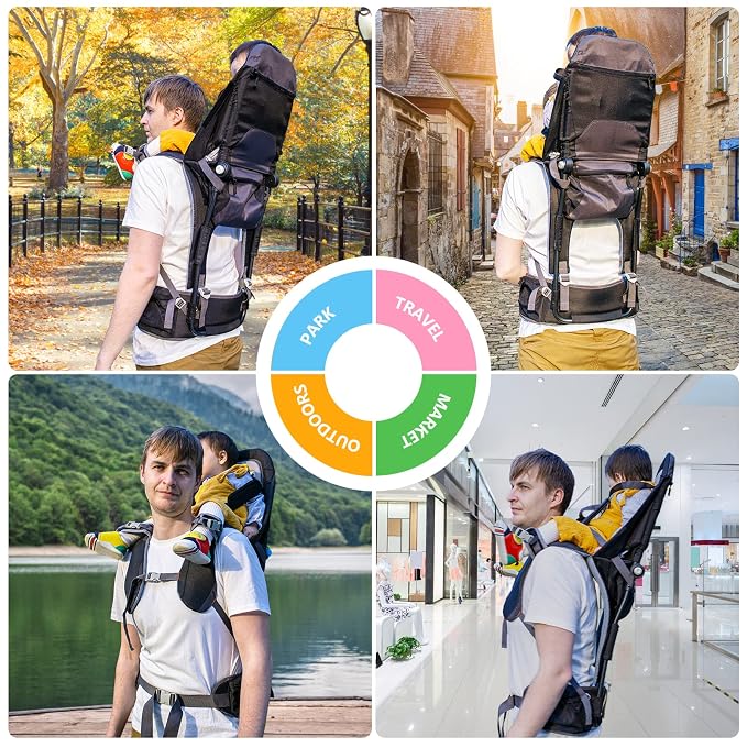 Baby Shoulder Carrier Baby Hiking Backpack Carrier - Image 6