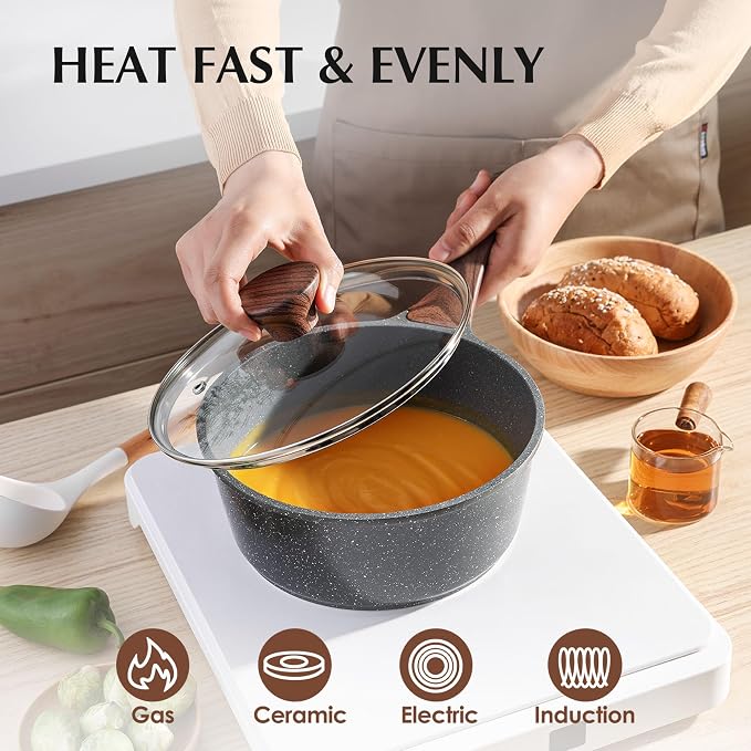 SENSARTE Nonstick Cookware Set 23-Piece, Non Stick Pots and Pans Set - Image 8