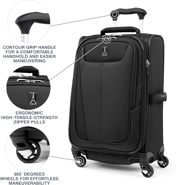 Travelpro Maxlite 5 Softside Expandable Carry-On Luggage - Image 3