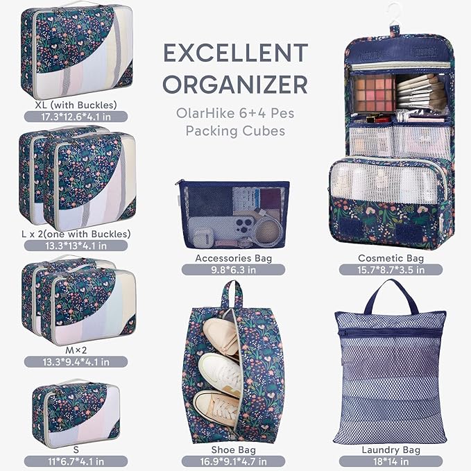 ALL INCLUDED 10 Set Durable Packing Cubes - Image 2