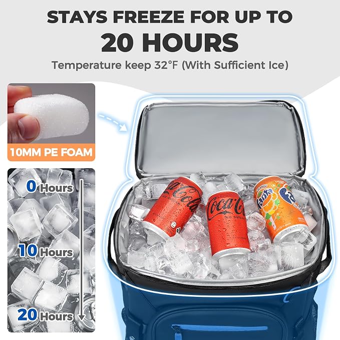 Heytrip Backpack Cooler 36/54 Cans Insulated Waterproof Cooler Bag - Image 2