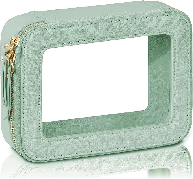 Prite Clear Makeup Bag Cosmetic Organizer Case Waterproof Travel Toiletry Bag by Prite
