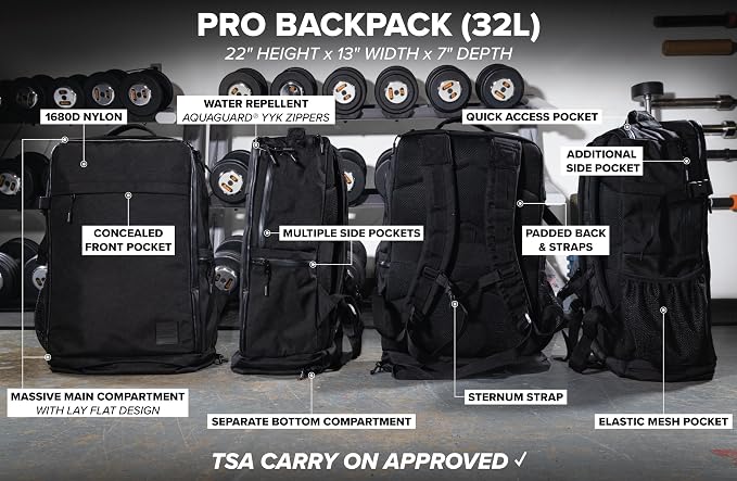 SERIOUS STEEL FITNESS Pro Backpack - Image 4