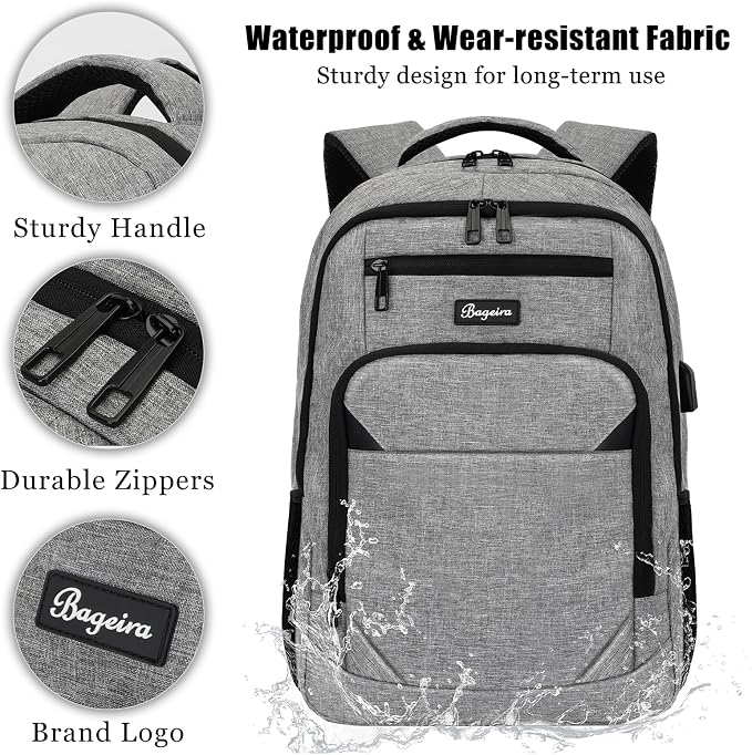 Travel Laptop Backpack for men women, School Backpacks for teen boys 15.6 Inch - Image 4