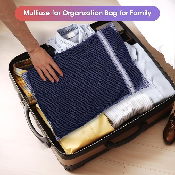 5Pcs Sturdy Mesh Laundry Bags for Delicates, Travel and Organzie - Image 7