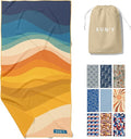 SUN'Y Waffle Microfiber Beach Towel – Sand Free, Quick Dry, Ultra Absorbent by SUNY