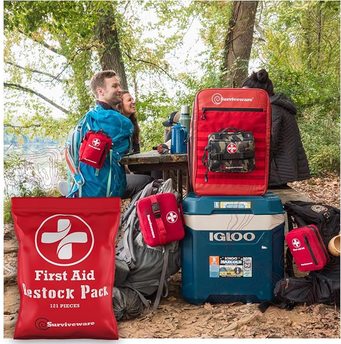 Surviveware 110 Pcs Waterproof Premium Survival First Aid Kit - Image 9