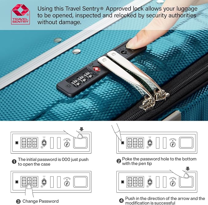 Hanke 20 Inch Carry On Luggage - Image 7