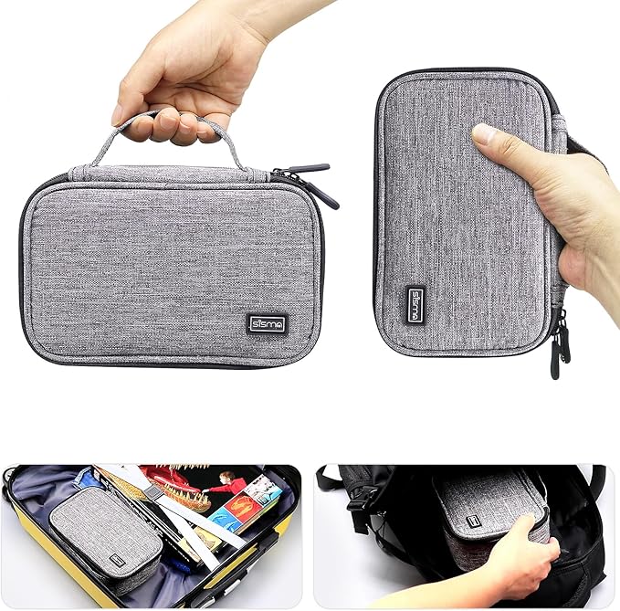 sisma Electronics Cords Organizer Tech Accessories Storage Case Travel Small - Image 2