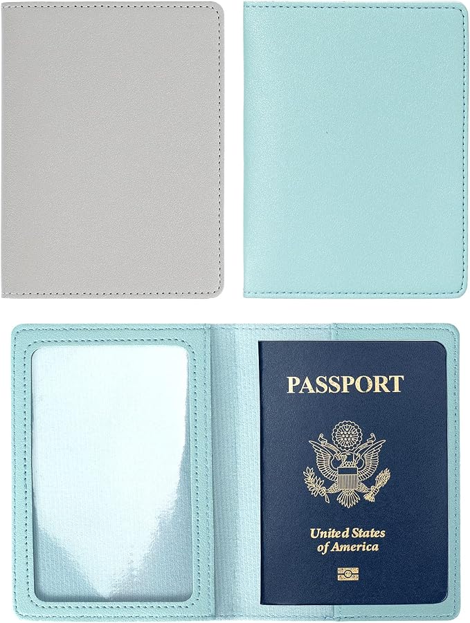2 Pack Passport covers and Vaccine Card Holder Arouselove PU Leather Passport by Unknown
