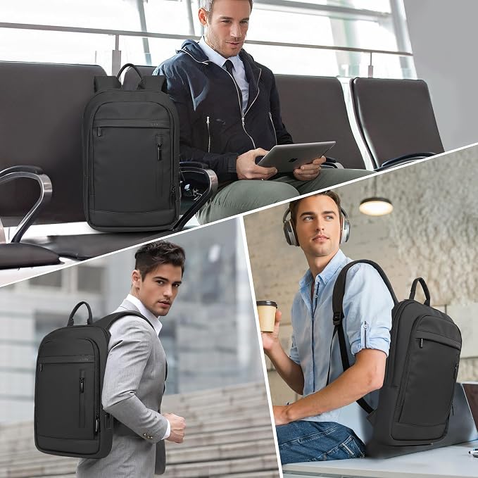 Business Backpack for Men Lightweight Commute Laptop Backpack Anti-Theft Water - Image 7