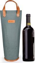 Tirrinia Single Wine Carrier Tote, Insulated Wine Cooler Bag by Tirrinia