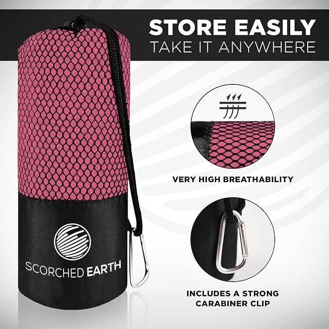 ScorchedEarth Microfiber Travel & Sports Towel Set - Image 3