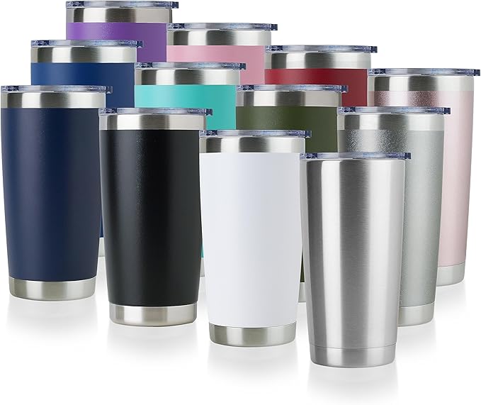DOMICARE 20oz Stainless Steel Tumbler Bulk by VisittheDOMICARE