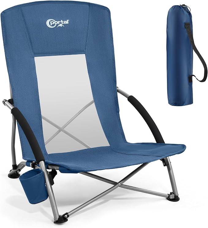 PORTAL Beach Chairs for Adults Camping Low Lightweight Portable Chair by PORTAL