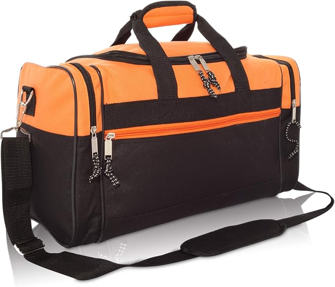 DALIX 17" Blank Duffle Bag Duffel Bag Travel Size Sports Durable Gym Bag by Dalix