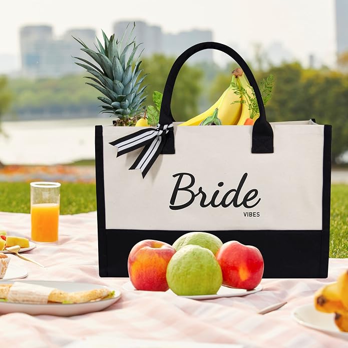 TOPDesign Canvas Tote Bag, Bridal Shower Gifts - Image 3