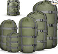 5 Pack Compression Stuff Sack 5 Assorted Size Sleeping Bag Stuff Sack by SilTriangle