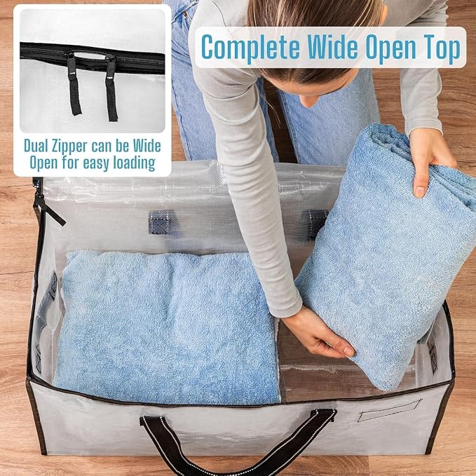 VENO 10 Pack Moving Bags, Comforter and Blanket Storage Bags - Image 2