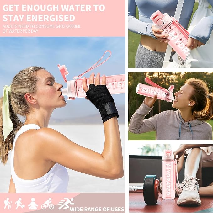 Water Bottle, 32 oz Motivational Water Bottles - Image 8