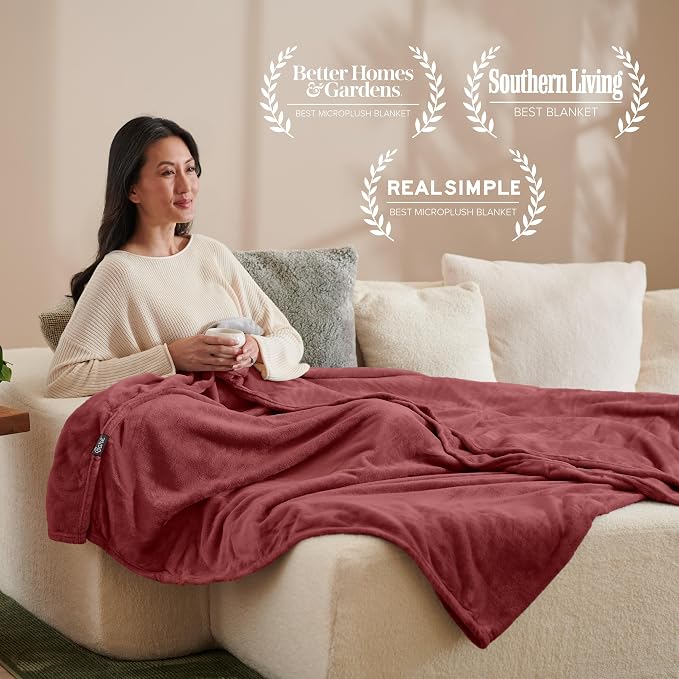 Bare Home Fleece Blanket - Image 5