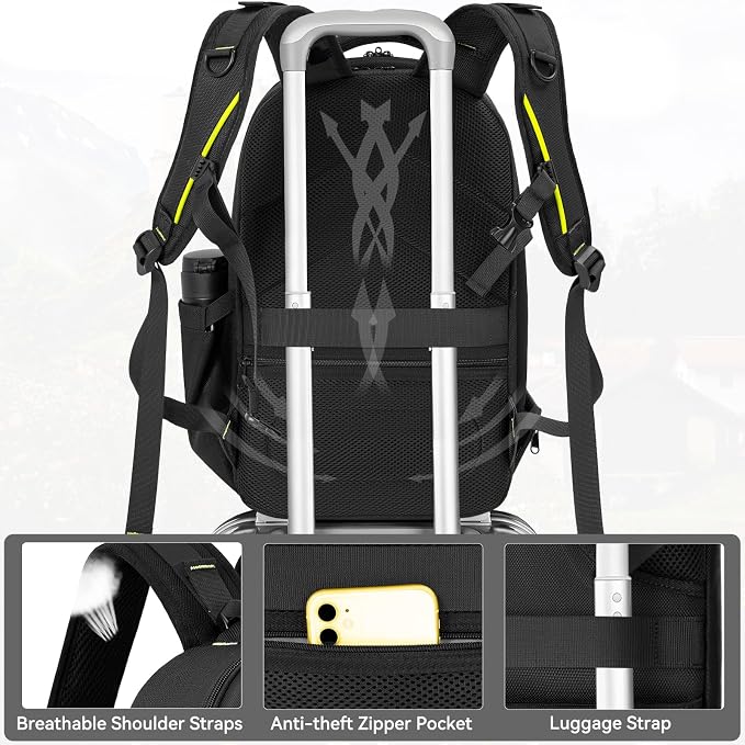 TORIBIO Camera Backpack, Hardshell DSLR Photography Camera Bag, Waterproof Hard - Image 6