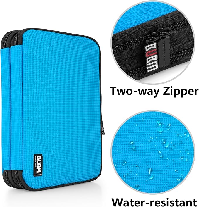 BUBM Double Layer Electronic Accessories Organizer, Travel Gadget Bag - Image 5