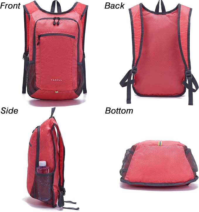 YZAOLL Small Hiking Backpack 15L Lightweight Packable Outdoor Hiking Daypacks - Image 6