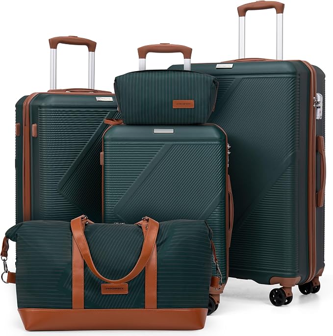 Luggage Sets 5 Piece, Suitcases by CONCEPTEN