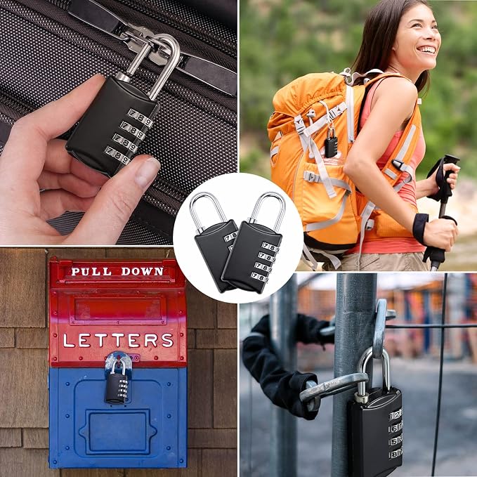 Moxweyeni 30 Pcs 4 Digit Combination Lock Small Combo Luggage Number Locks - Image 7