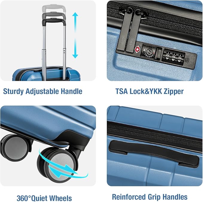 KYME Carry On Luggage 22x14x9 Airline Approved - Image 4
