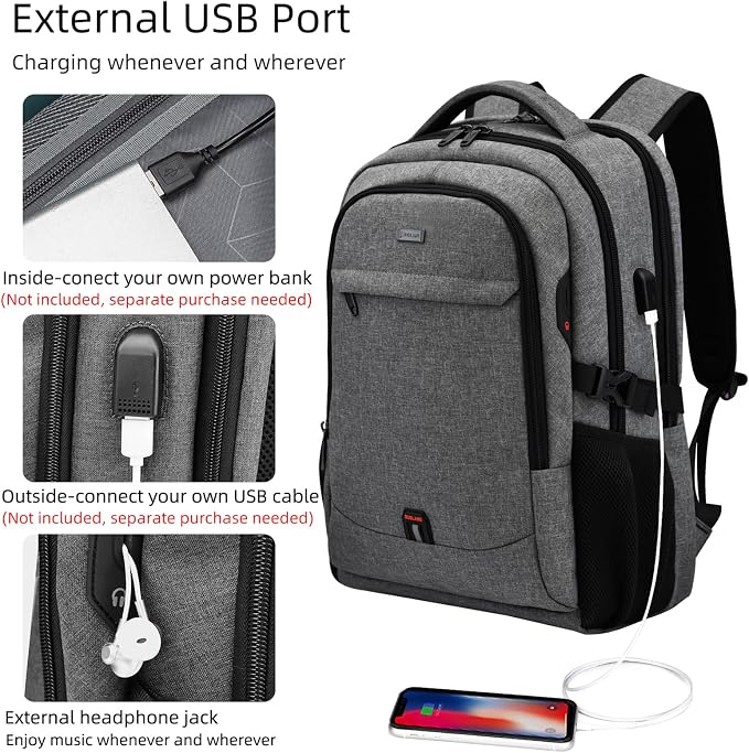 DUSLANG 17 Inch Laptop Backpack - Image 2