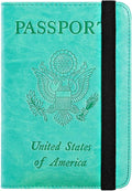 Passport Holder Cover Wallet Travel Essentials RFID Blocking Leather Card Case by PASCACOO
