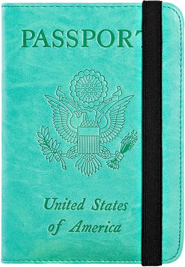 Passport Holder Cover Wallet Travel Essentials RFID Blocking Leather Card Case by PASCACOO