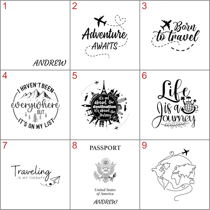 Personalized Leather Passport Holder, Custom Travel Wallet, Genuine Leather - Image 2
