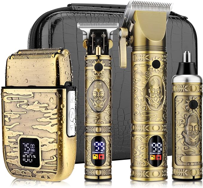 Professional Hair Clippers for Men, Hair Clippers+T-Blade Trimmer+Electric by Dumite