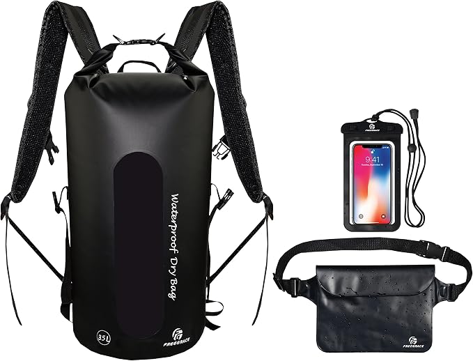 Freegrace Waterproof Dry Bags Set of 3 by Freegrace