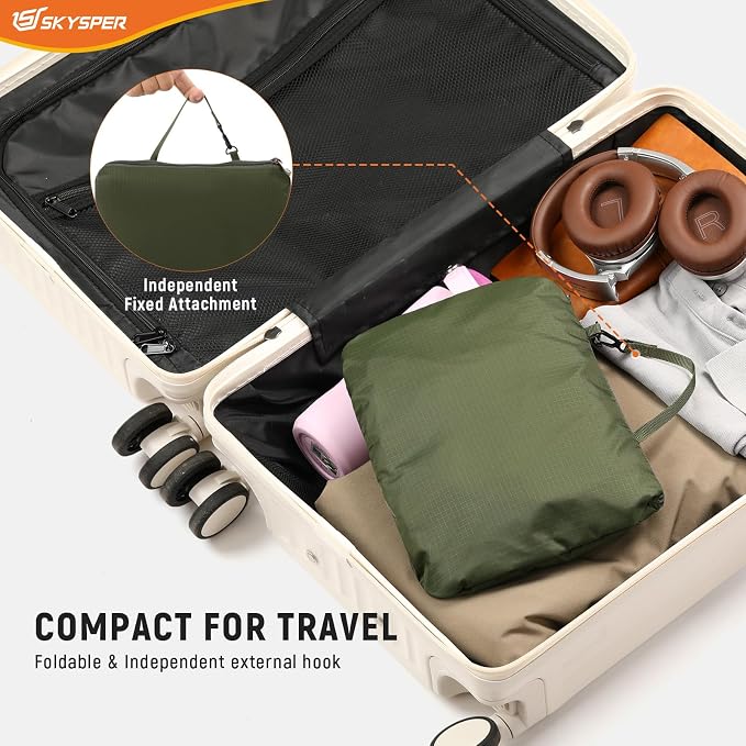 SKYSPER Small Hiking Backpack for Men Women 20L RFID Packable Daypack - Image 5