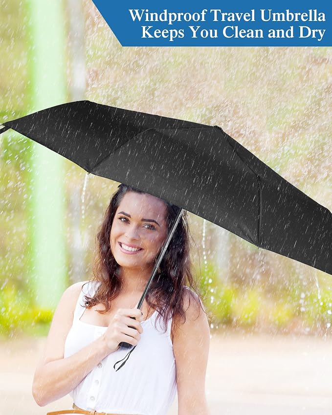 Yahenda 4 Pack Windproof Travel Umbrellas Bulk Automatic Open and Close - Image 5