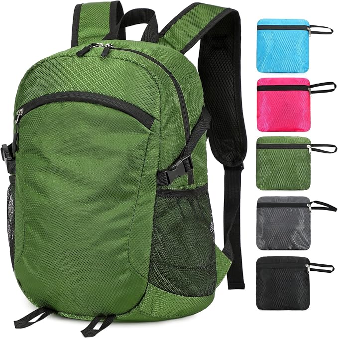 Small Hiking Daypack, 15L Water-Resistant Hiking Backpack Packable Lightweight by SFIUYDS