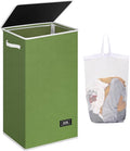 SOLEDI Laundry Hamper with Lid 100L Large & Tall Collapsible Laundry Basket by SOLEDI