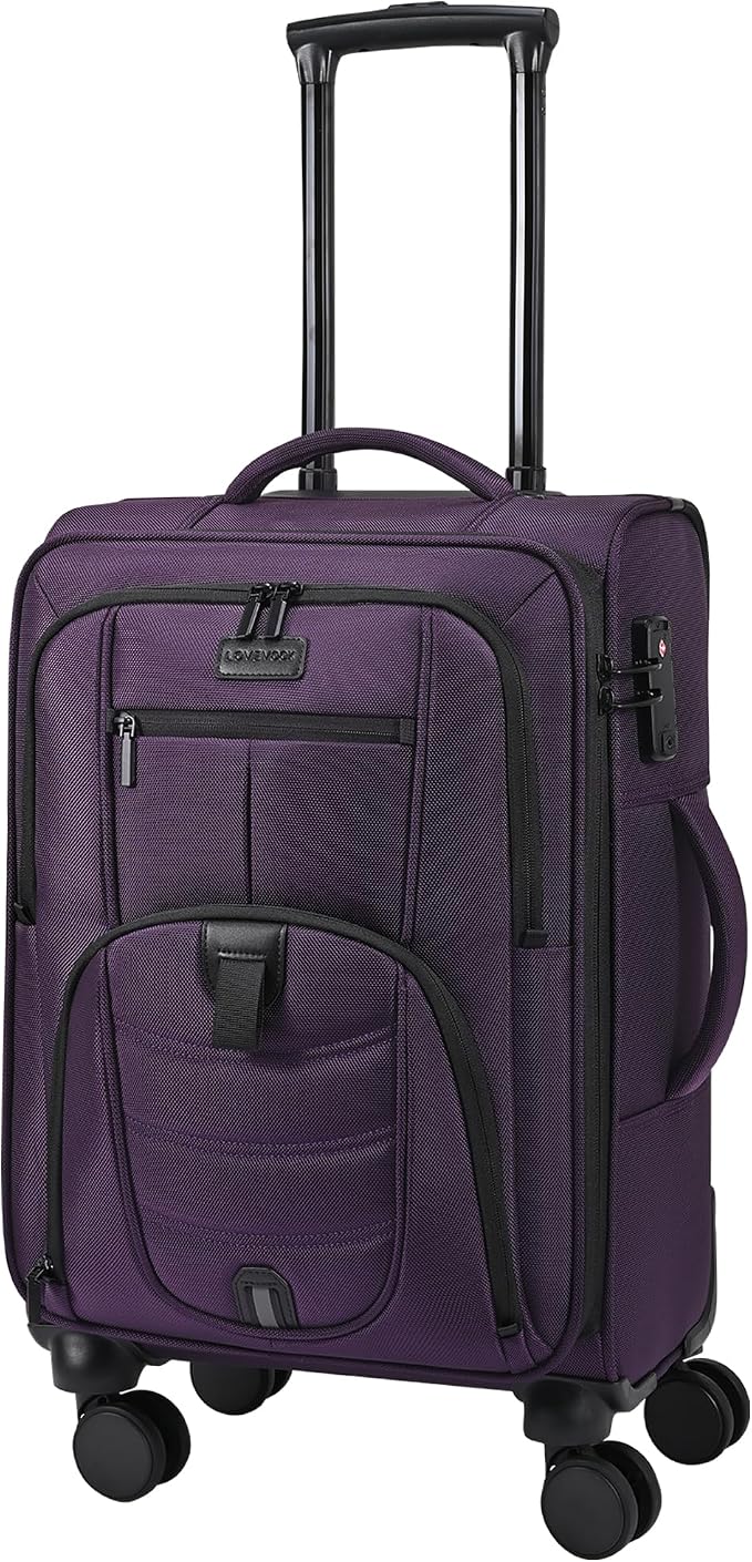 LOVEVOOK Carry On Luggage Airline Approved, Suitcases - Image 2