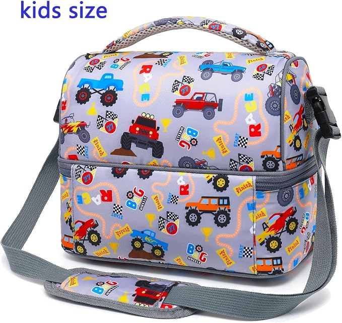FlowFly Double Decker Cooler Insulated Lunch Bag Large Tote - Image 5