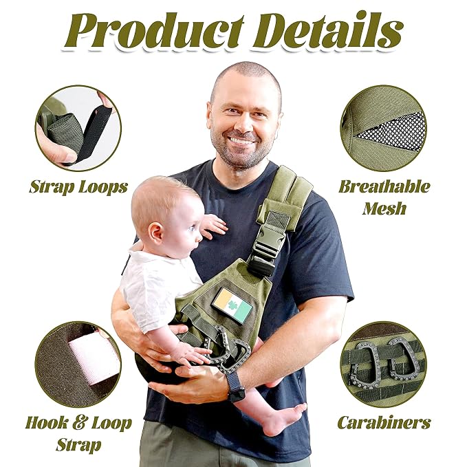 Baby Sling Carrier, Adjustable Non-Ship Hip Seat Toddler Carriers - Image 3